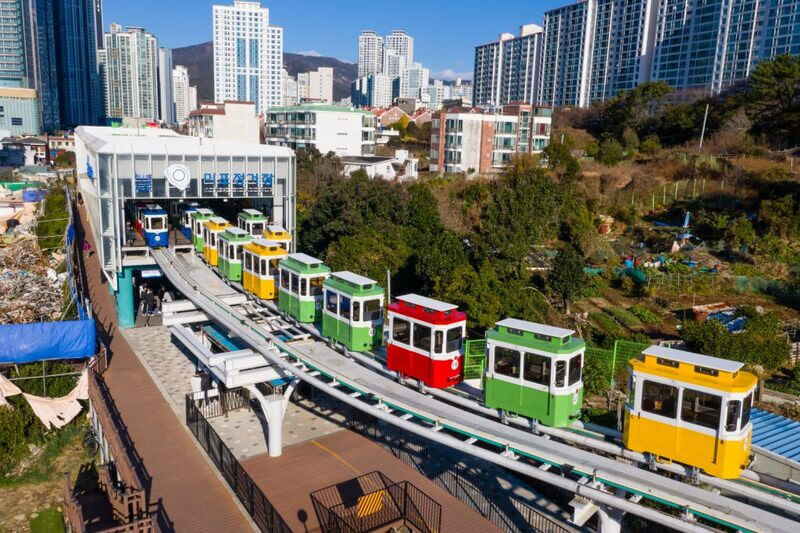 Tour du lịch Hàn Quốc - Tàu điện ven biển Haeundae